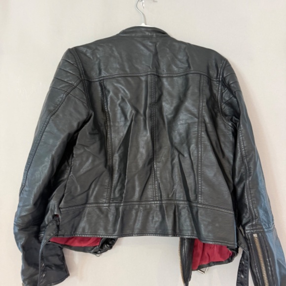 We the Free Fenix Vegan Leather Moto Jacket Size Large - Picture 6 of 6